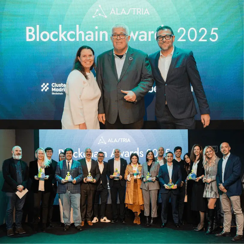 C4E presente en los Blockchain Awards 2025 celebrando la innovación en tecnología blockchain.